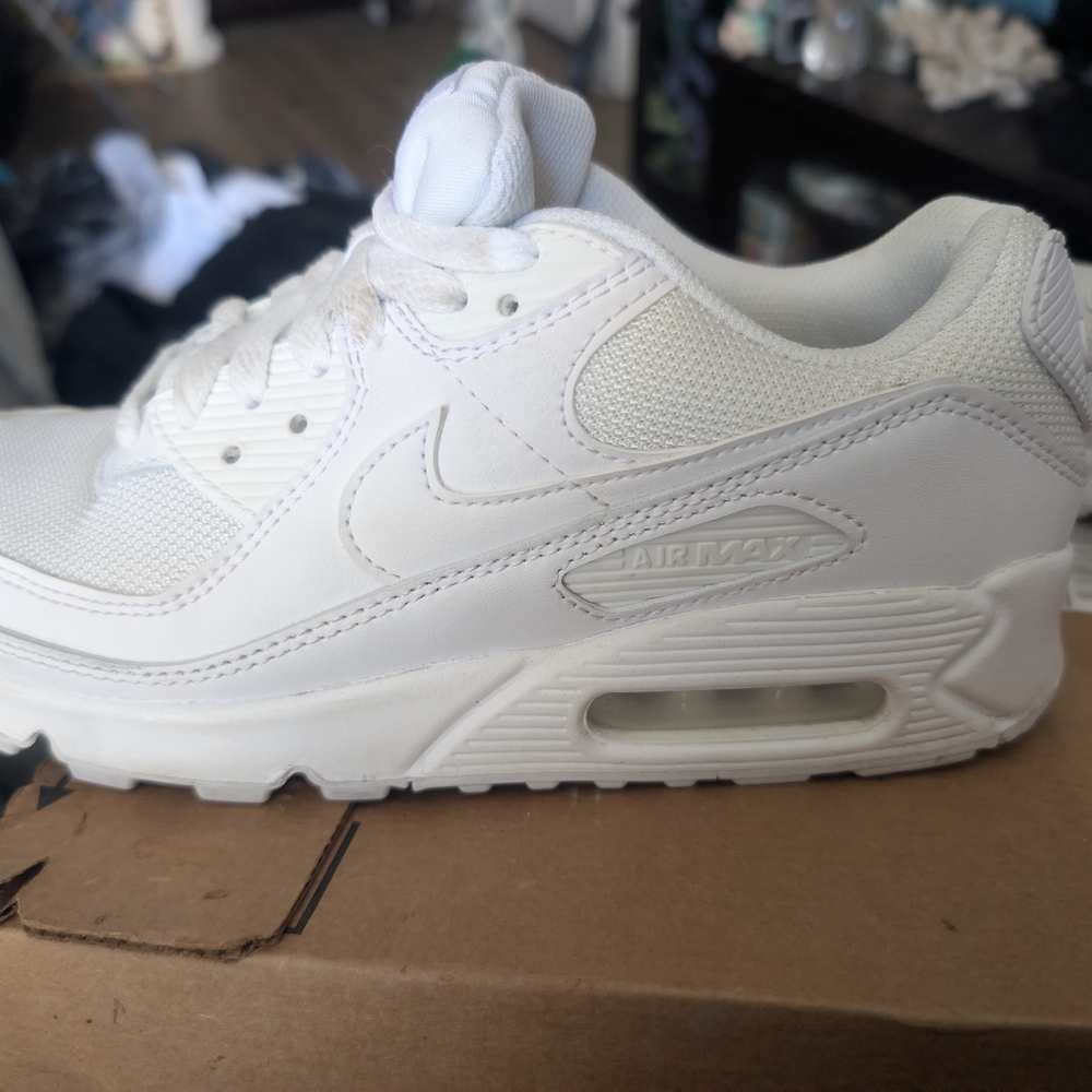 Nike Air Max 90 White Athletic Shoes